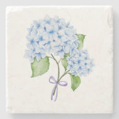 Dessous-de-verre En Pierre Grandmillenail hydrangea arc aquarelle preppy (Devant)
