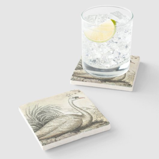 Dessous-de-verre En Pierre Graphique de cygne (Côté)