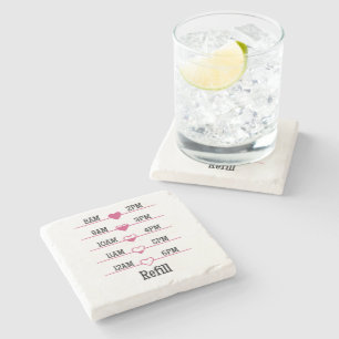 Dessous-de-verre En Pierre Graphique de Recharge