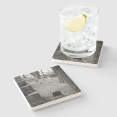 Dessous-de-verre En Pierre Grave oubliée (Côté)