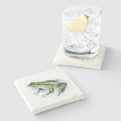 Dessous-de-verre En Pierre Grenouille (Côté)