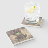 Dessous-de-verre En Pierre Grenouille à vapeur (Côté)