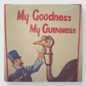 Dessous-de-verre En Pierre Grès de "ma qualité" (Devant)