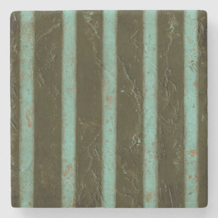 Dessous-de-verre En Pierre Grille contemporaine d'air de turquoise