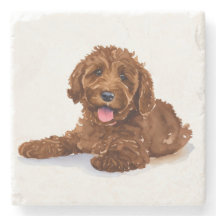 Grille de boisson au chocolat Labradoodle