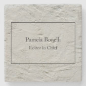 Dessous-de-verre En Pierre Gris Mur Professionnel Unique Classique Simple (Devant)