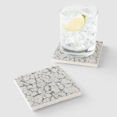 Dessous-de-verre En Pierre Grungy Cracked Peinture Concret  (Côté)