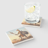 Dessous-de-verre En Pierre Guerrier de girafe (Côté)