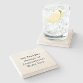 Dessous-de-verre En Pierre Guillemets personnalisés DO-IT-YOURSELF motivation (Côté)