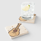 Dessous-de-verre En Pierre guitare (Côté)