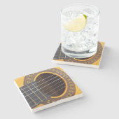 Dessous-de-verre En Pierre Guitare acoustique (Côté)