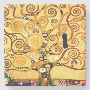 Dessous-de-verre En Pierre Gustav Klimt Arbre de vie