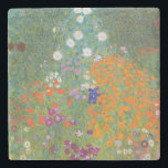 Dessous-de-verre En Pierre Gustav Klimt Fleur Jardin Cottage Nature<br><div class="desc">Un beau tableau de jardin - c'est un tableau classique de Gustav Klimt,  appelé Cottage Garden,  ou Bauergarten,  1907,  qui est un gros plan d'un jardin fleuri,  un tableau floral coloré.</div>