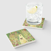 Dessous-de-verre En Pierre Gustav Klimt Garden with Chickens (Côté)