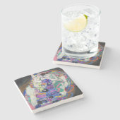 Dessous-de-verre En Pierre Gustav Klimt - La Vierge (Côté)