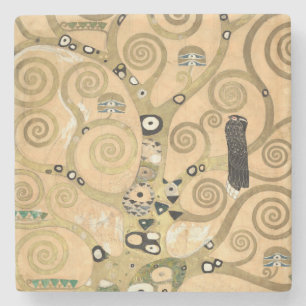 Dessous-de-verre En Pierre Gustav Klimt - L'Arbre de Vie, Frise Stoclet