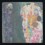 Dessous-de-verre En Pierre Gustav Klimt - Mort et vie<br><div class="desc">Décès et vie - Gustav Klimt,  Huile sur toile,  1910-1915</div>