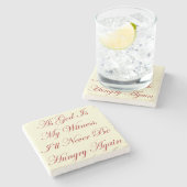 Dessous-de-verre En Pierre GWTW Comme Dieu Est Mon Témoin Citation (Côté)