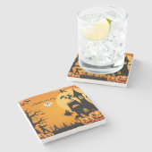 Dessous-de-verre En Pierre Halloween (Côté)