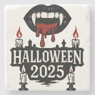 Dessous-de-verre En Pierre Halloween gothique Vampire
