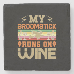 Dessous-de-verre En Pierre Halloween My Broomstick