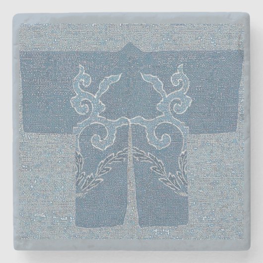 Dessous-de-verre En Pierre Haori - indigo (Devant)