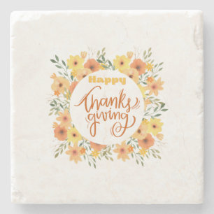 Dessous-de-verre En Pierre Happy Thanksgiving