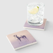 Dessous-de-verre En Pierre Harlequin great dane (Côté)