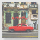 Dessous-de-verre En Pierre Havanna (Devant)