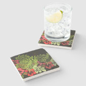 Dessous-de-verre En Pierre Hawaii Aloha Flower Art Print (Côté)