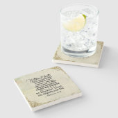 Dessous-de-verre En Pierre Hébreux 11:6 Sans foi, il est impossible de... (Côté)