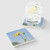 Dessous-de-verre En Pierre Hélénium de marguerite jaune (Côté)