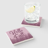 Dessous-de-verre En Pierre Hello Fall Season (Côté)