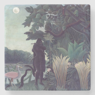 Dessous-de-verre En Pierre Henri Rousseau - La Charmeuse de serpents