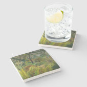 Dessous-de-verre En Pierre Henri Rousseau - Surpris ! (Côté)