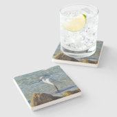 Dessous-de-verre En Pierre Héron de Snowy White (Côté)