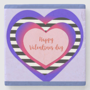 Dessous-de-verre En Pierre Heureuse Sainte-Valentin