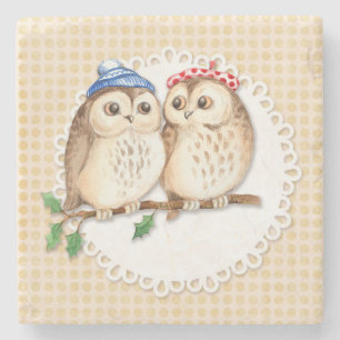 Dessous-de-verre En Pierre Hibou