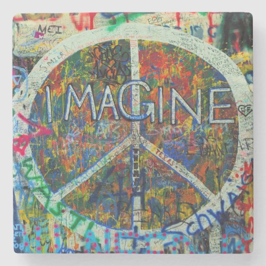 Dessous-de-verre En Pierre Hippie Wall Art (Devant)