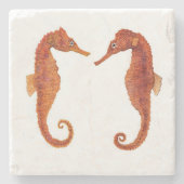 Dessous-de-verre En Pierre hippocampe CoasteS (Devant)