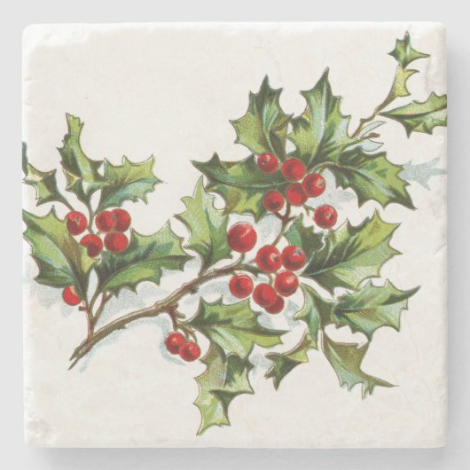 Dessous-de-verre En Pierre HollyBerries 001 (Devant)