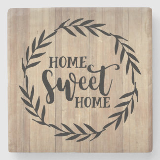 Dessous-de-verre En Pierre Home Sweet Home - Design bois -