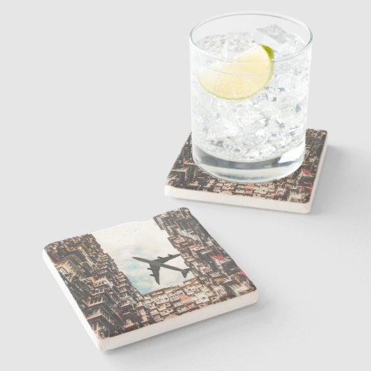 Dessous-de-verre En Pierre Hong Kong Stone Coaster (Côté)