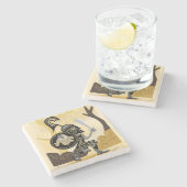 Dessous-de-verre En Pierre Hoplite grecque antique (Côté)