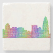 Dessous-de-verre En Pierre Horizon de Charlotte (Devant)