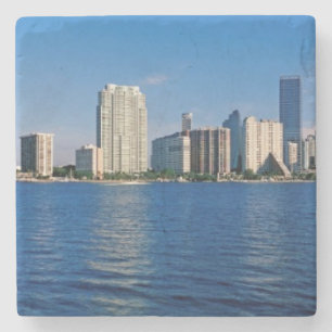 Dessous-de-verre En Pierre Horizon de Miami, la Floride