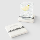 DESSOUS-DE-VERRE EN PIERRE HORIZON DE NASHVILLE, TENNESSEE (Côté)