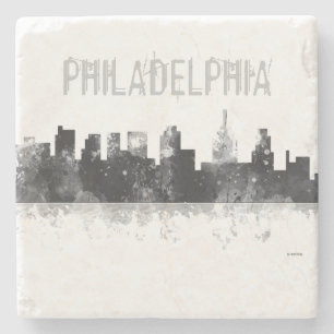 Dessous-de-verre En Pierre HORIZON de PHILADELPHIE PENNSYLVANIE - dessous de