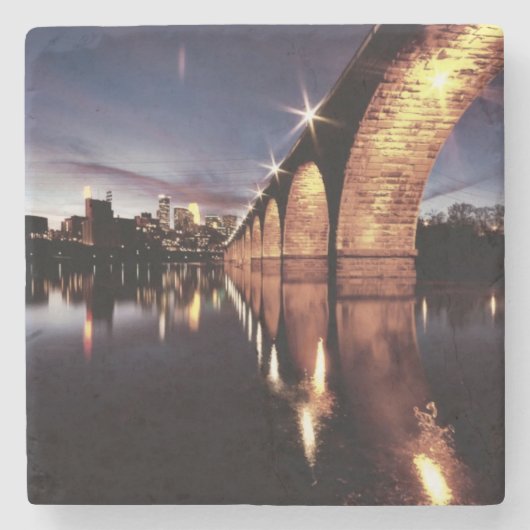 Dessous-de-verre En Pierre Horizon de Stonearch (Devant)