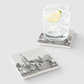 Dessous-de-verre En Pierre Horizon II de NYC (Côté)